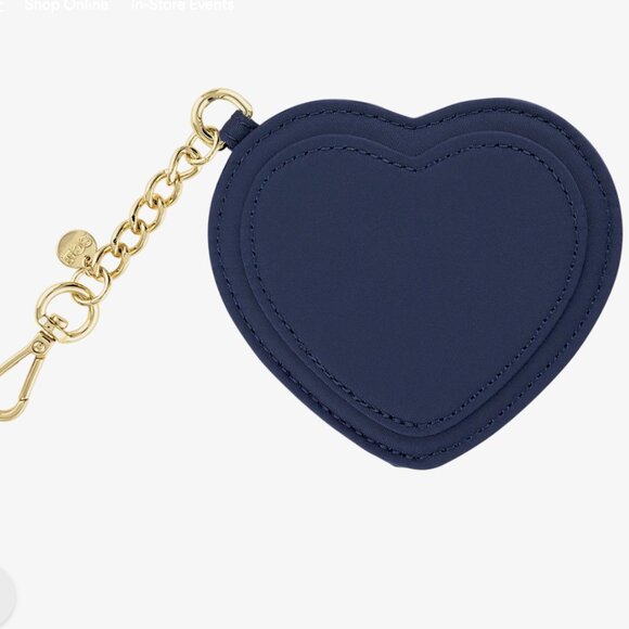 Stoney Clover Lane Accessories - NWT - Stony Clover Lane Heart Bag Charm in Sapphire Blue